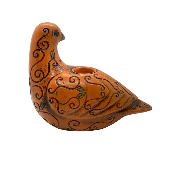 Quail Dove Candle Holder Retro 70s Chic Decor Candlestick Holder Vintage Kitsch - Picture 4 of 13